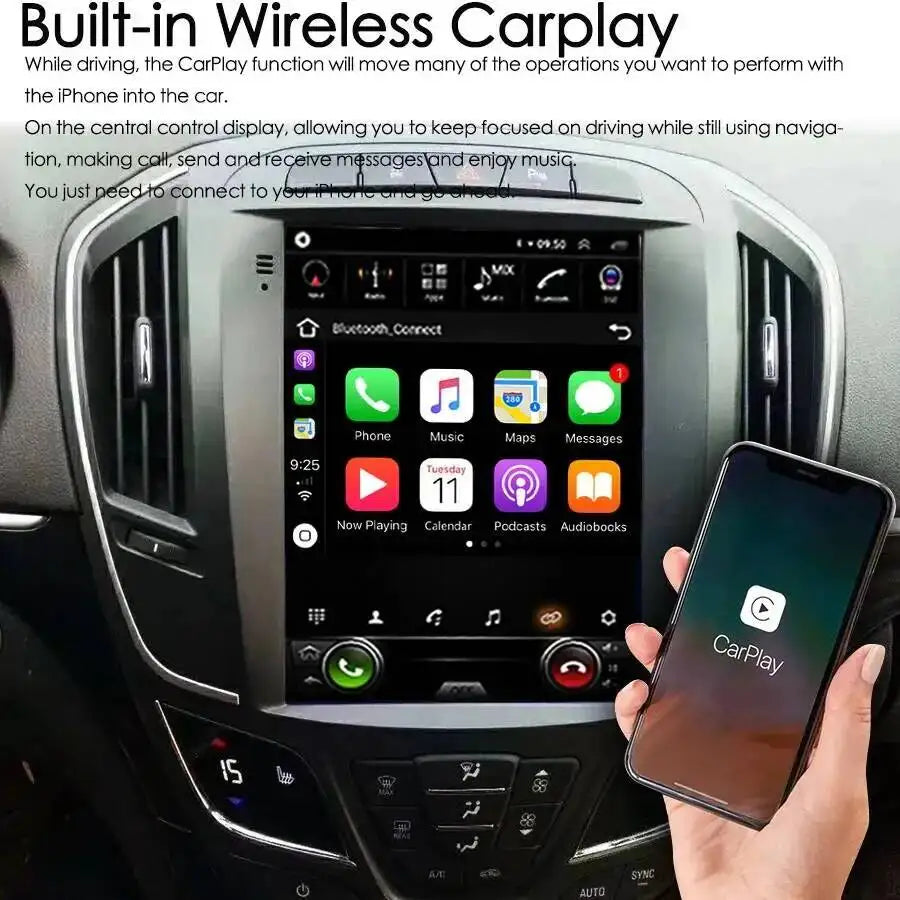 Carplay Navi 4G WiFi Car Multimedia Player GPS DSP 9.7" Android 15 Autoradio Stereo For Op