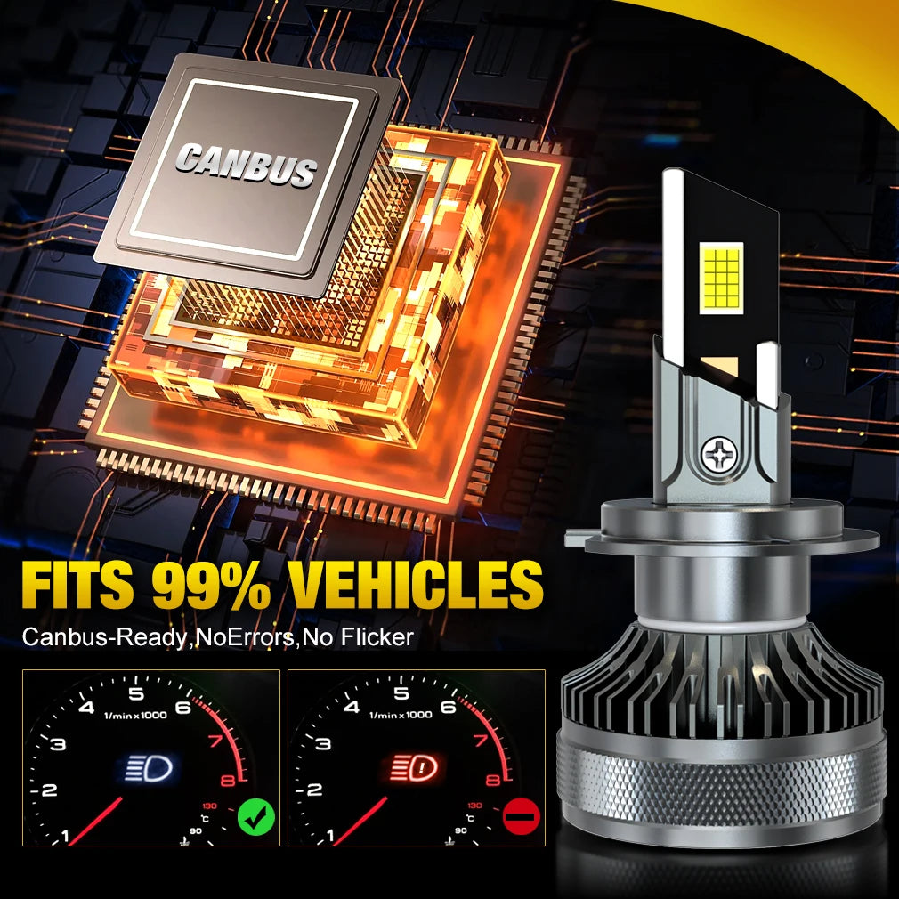 XSTORM H7 LED Light Blubs 300W 30000LM 9005 9006 H1 H4 LED Canbus Car Headlight Lamp 6500K