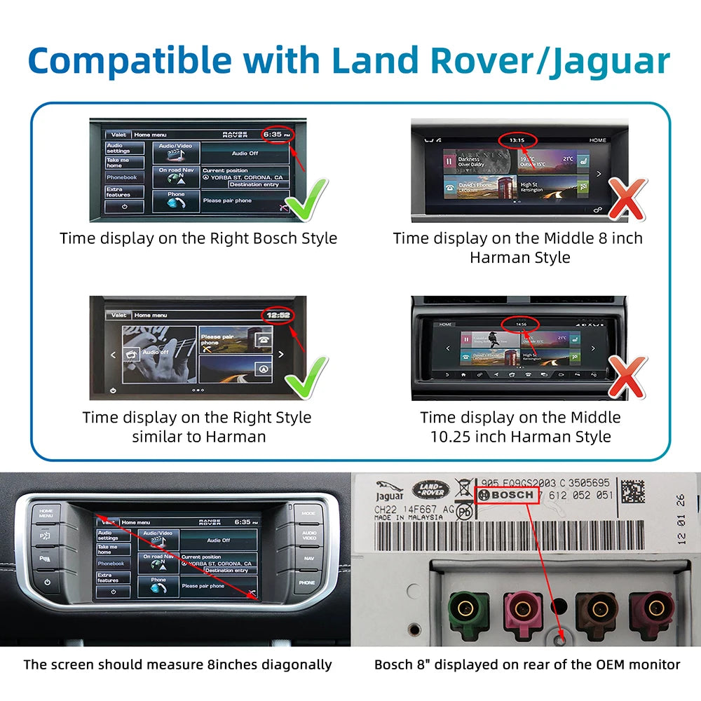 Android Auto Wireless Carplay For Land Rover/Jaguar/Range Rover/Evoque/Discovery 2012-2016 | AUTOKITSHOP