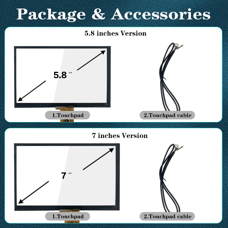 7‘’ / 5.8'' ZTUZAUTO Touchpad for VolvoV40 V60 S60 XC60 XC70 S80 Add Touching Function Onl