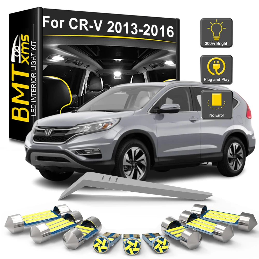 14-Piece LED Interior Light Kit for Honda CRV CR-V IV MK4 4 - Canbus Error-Free Bulbs | AUTOKITSHOP