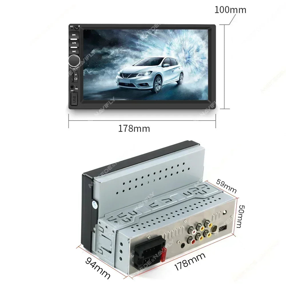 7inch Universal Car Radio Support Mirror Lin-K USB HD Screen for Kia Hyundai Honda Toyota  | AUTOKITSHOP