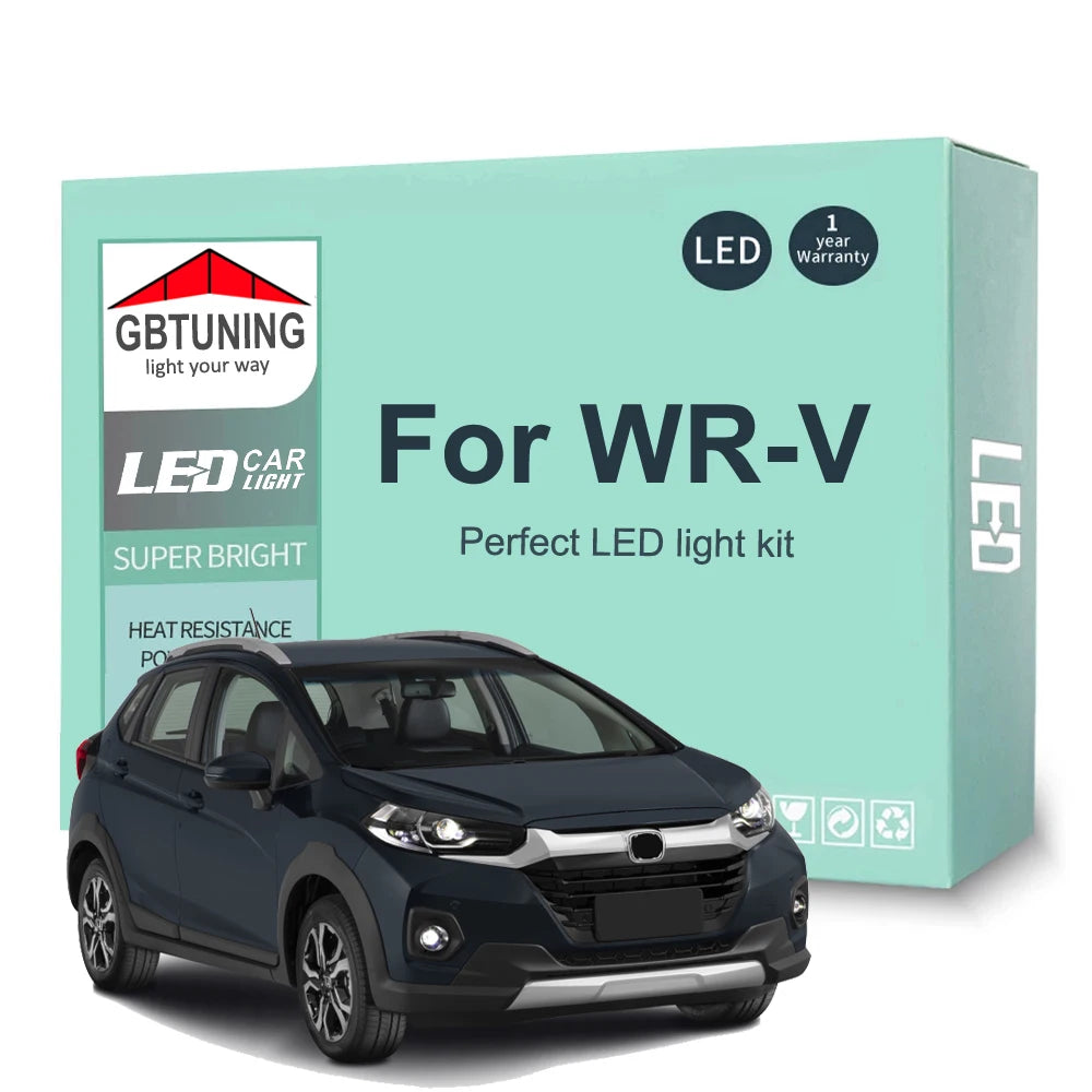 8-Piece LED Interior Light Kit for Honda WR-V WRV - Canbus Error-Free Bulbs | AUTOKITSHOP