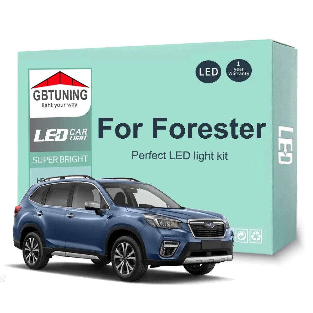 LED Interior Light Kit for Subaru Forester 1998-2016 - Canbus Dome Map Door Trunk Bulbs | AUTOKITSHOP