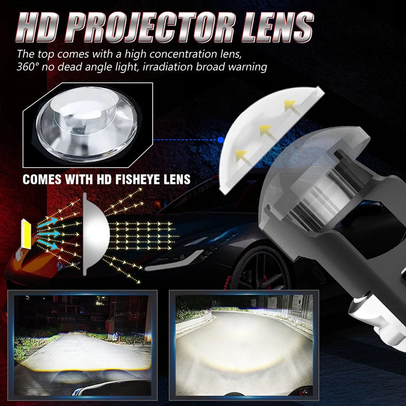 H7 Led Projector Car Headlight Bulb Lens Canbus High-Power 3500W 3900000LM CSP Turbo Led H