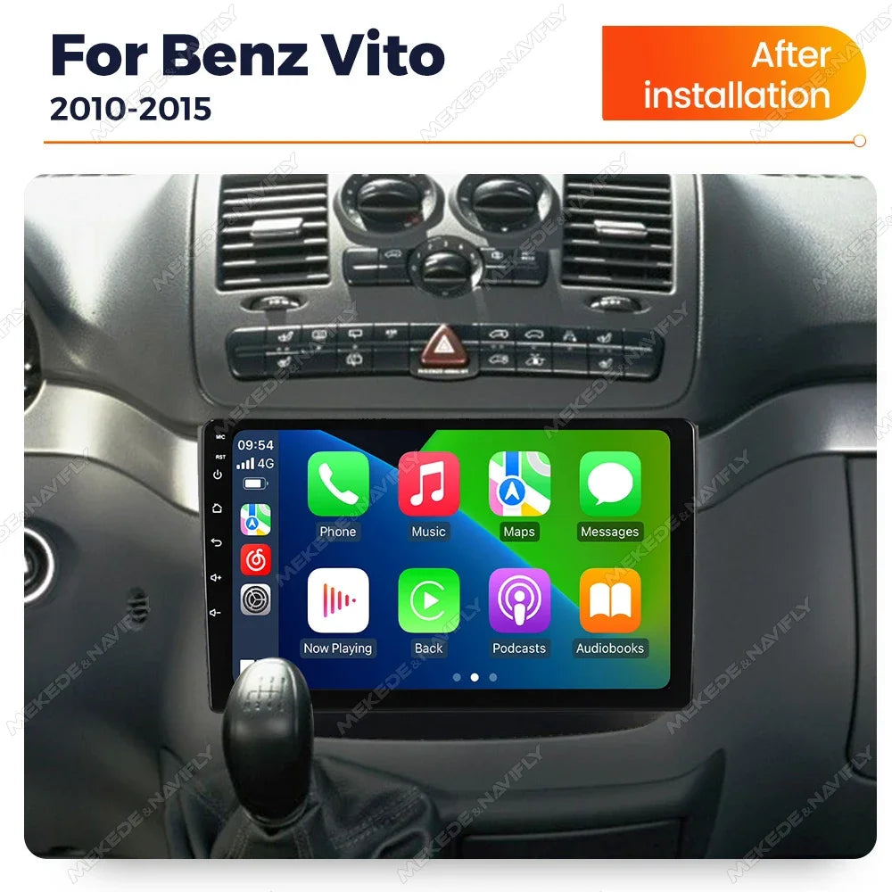 10'' Car Radio for Mercedes-Benz Vito 2 W639 2011- 2015 Wireless Carplay Intelligent Syste | AUTOKITSHOP