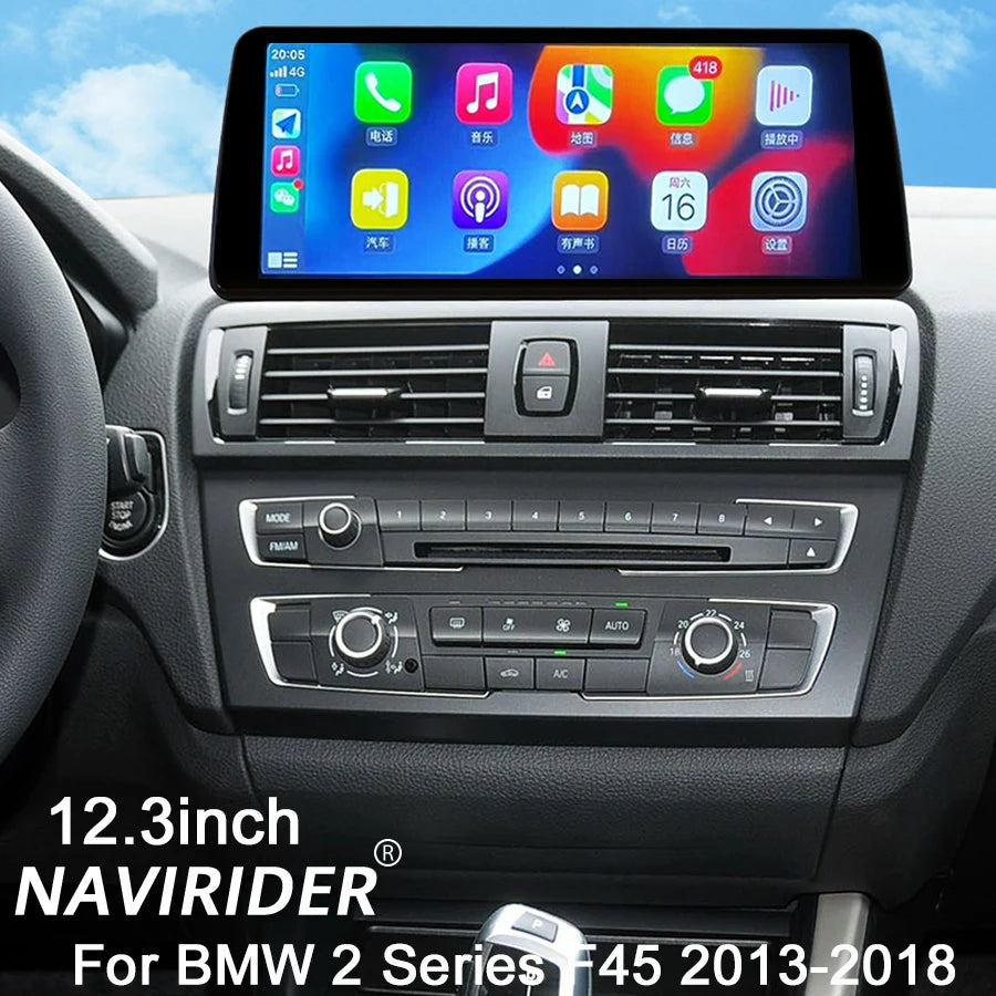 Car Multimedia Video Player For BMW 2 Series F45 2013-2018 Android 14 CarPlay 10.25inch GP