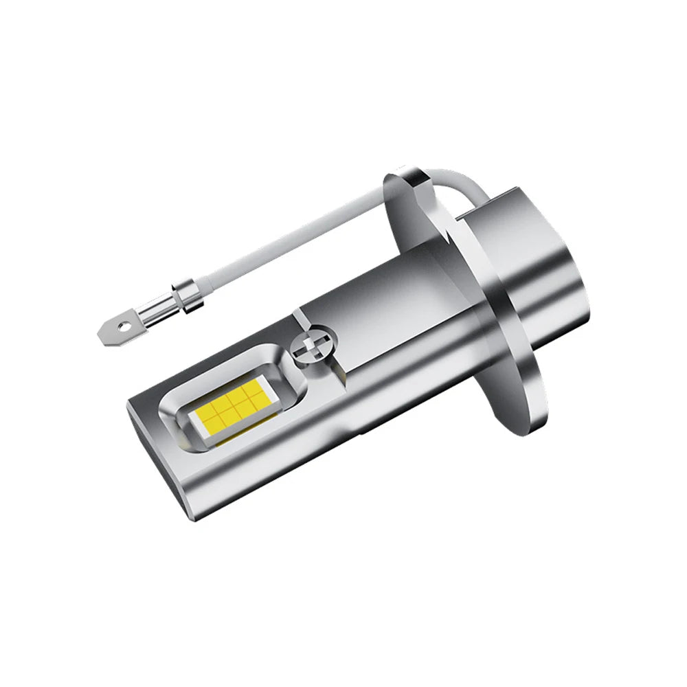 2Pcs H3 LED Headlight Bulb Canbus No Fan High Beam 6000K White Car Truck LED Fog Light Driving Lamp DRL 12V -24V