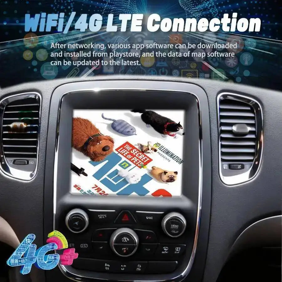 8.4inch For Dodge Ram Durango Android 15 Car Radio Screen Auto Multimedia Wireless Carplay