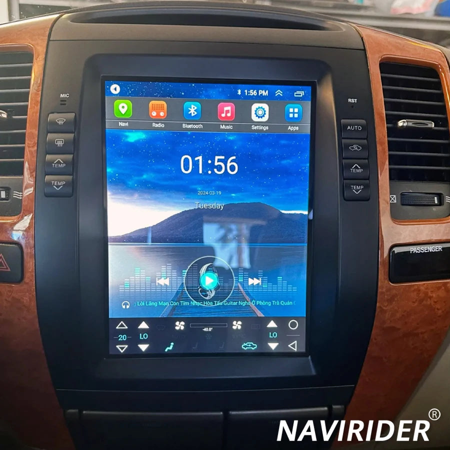 For Lexus GX470 For Toyota Prado Lc120 2002-2009 Android 14 Car Multimedia Player GPS Moni