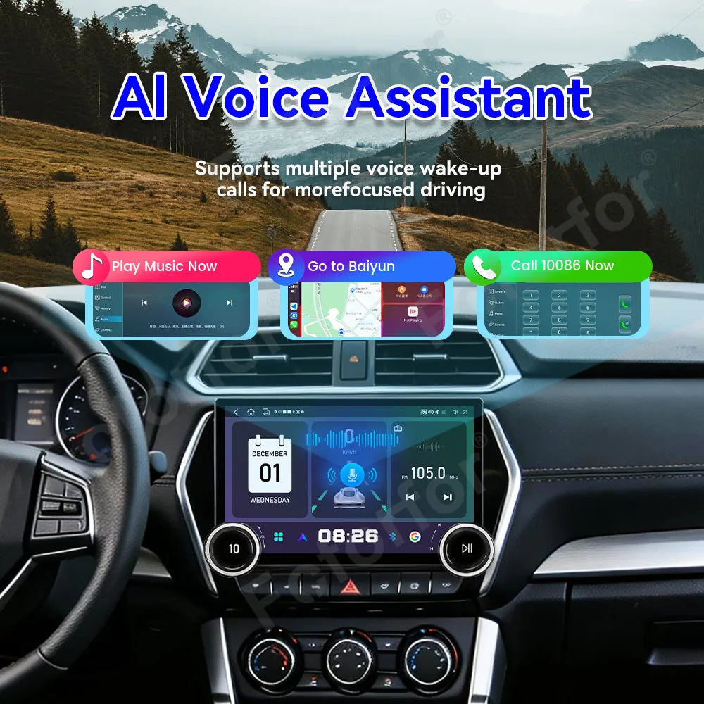 11.5 Inch Android 15 Wireless CarPlay Premium High End Ultra Large Full HD Touch GPS Navi