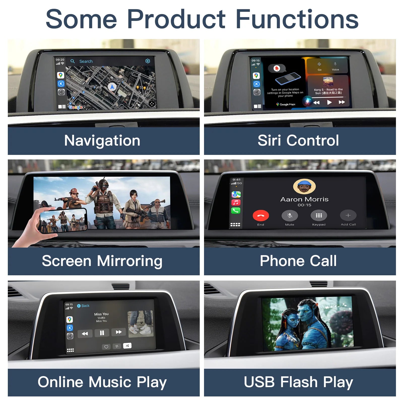 Wireless CarPlay For BMW NBT/CIC/EVO/CCC 1 2 3 4 5 7 Series E70 F10 X1 X3 F25 F26 F48 MINI