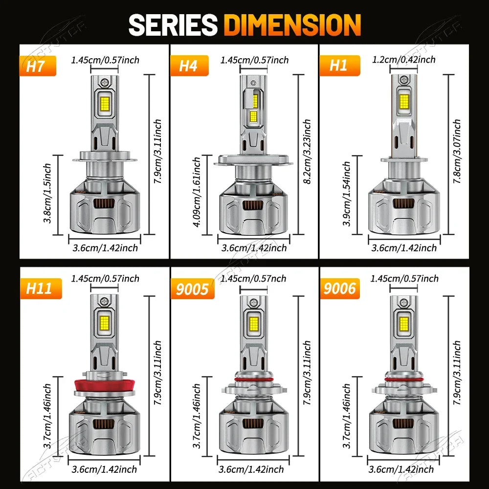 9800W H7 H4 H11 LED Headlight High Power Canbus H1 H8 9005 HB3 9006 HB4 9012 HIR2 Turbo La