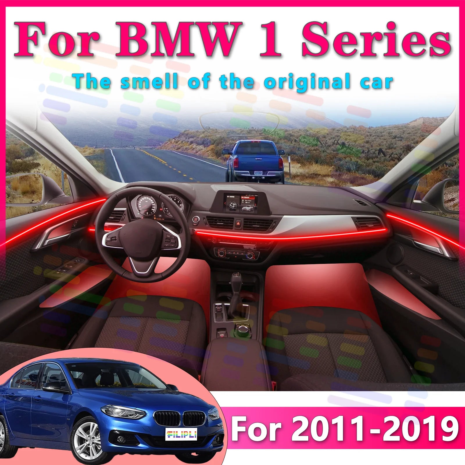 RGB - Ambient Light - for BMW F21 F20 - App Control - Car Interior Lighting | AUTOKITSHOP