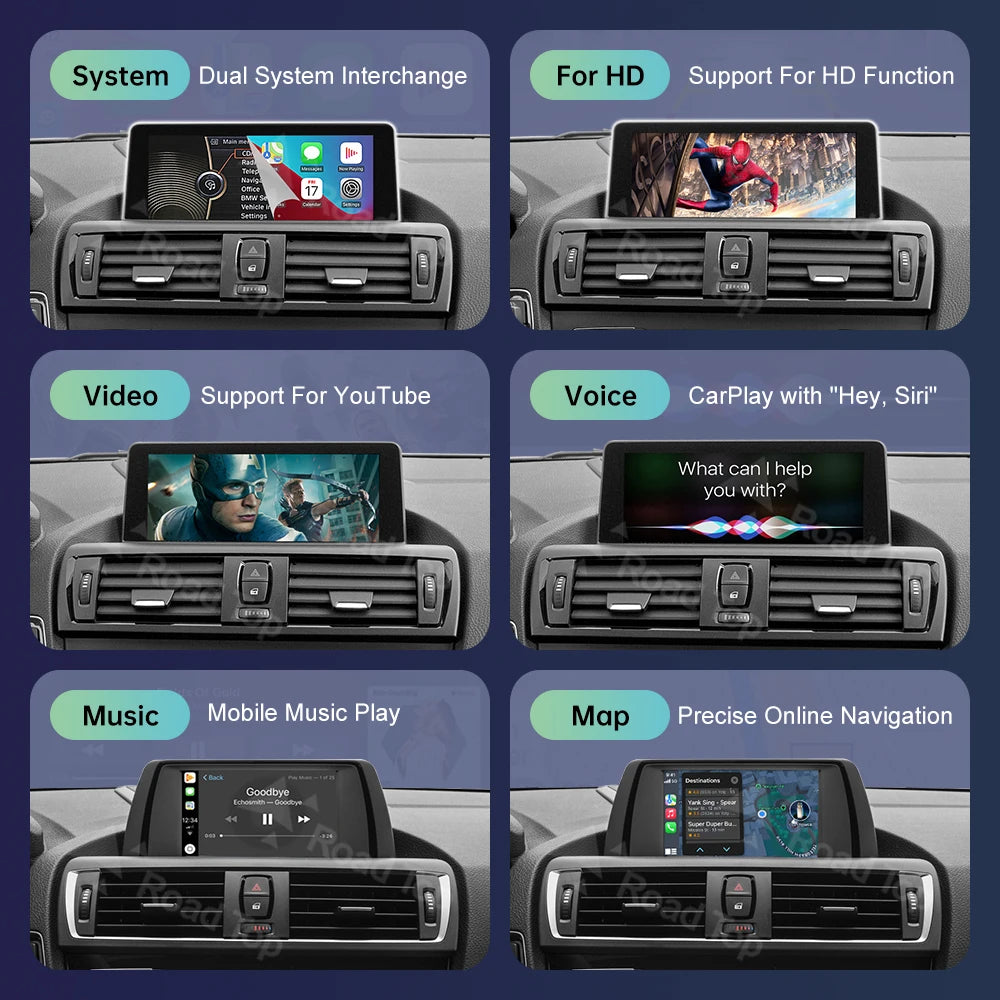 Wireless CarPlay for BMW Series 1 2 3 4 5 6 7 Series X1 X3 X4 X5 X6 MINI F56 F15 F16 F25 F