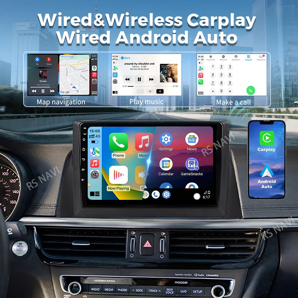 Android 16 Carplay Auto Car Radio For KIA Optima K5 2016 2017 2018 Autoradio Multimedia St
