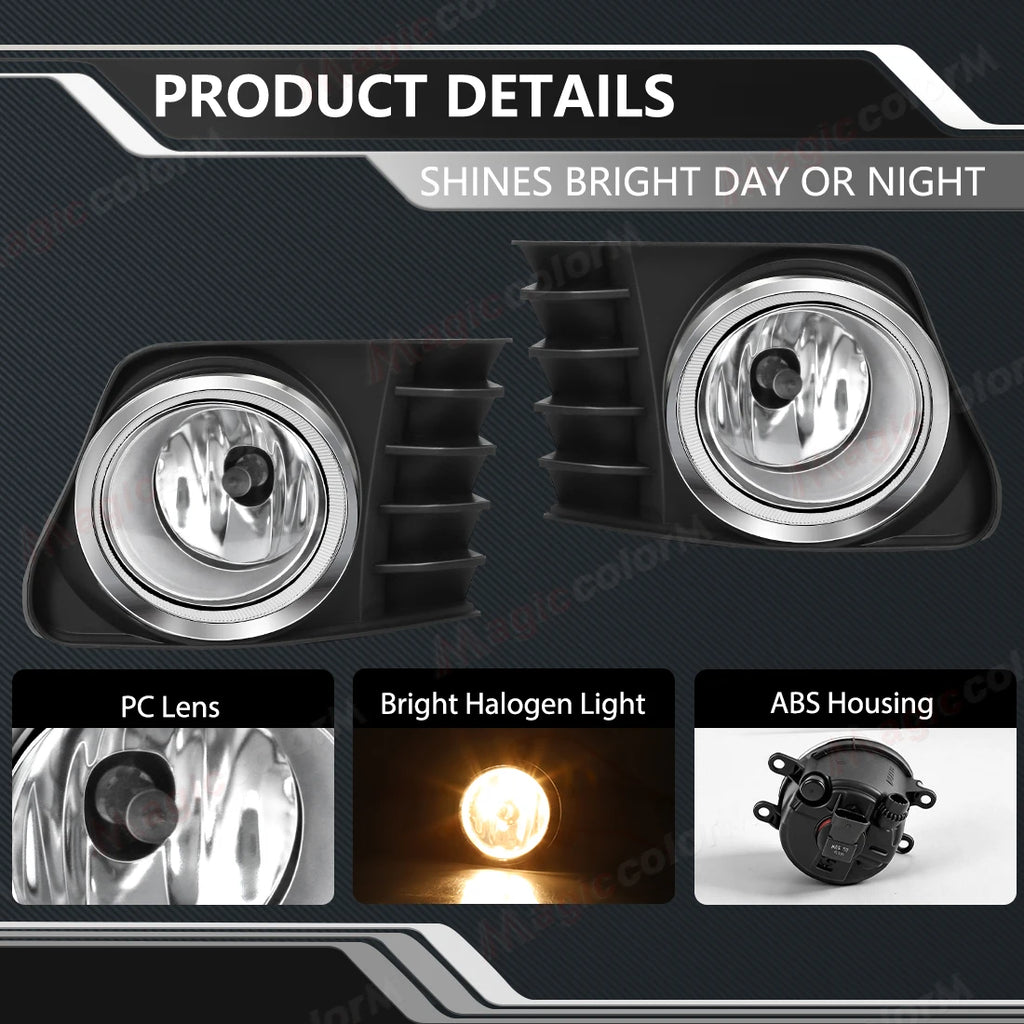 For Toyota Prius V 2011 2012 2013 2014 Car Fog Lamp Assembly Halogen Front Fog Light With  | AUTOKITSHOP