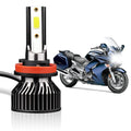 50W H4 Motorcycle LED Headlight H1 H7 H11 6000K White Motorbike Lamp COB 360° Angle High B