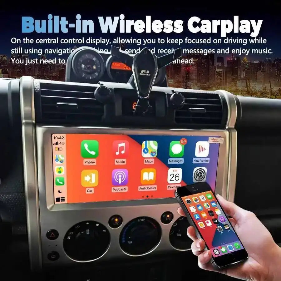 12.3inch Screen Car GPS Radio Headunit For Toyota FJ Land Cruiser 2007-2017 Android 15 Mul | AUTOKITSHOP