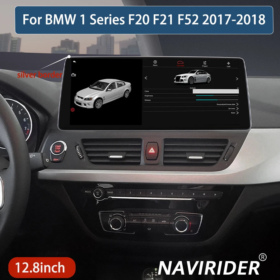 Car Radio For BMW 1 Series F20 F21 F52 2017-2018 Android 14 2400*900 QLED 4G Wireless BT W