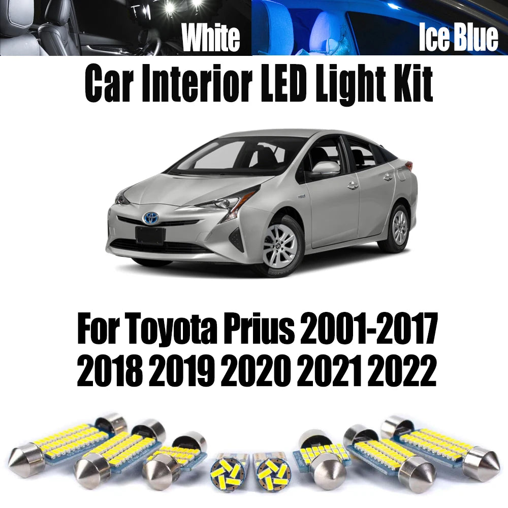LED Interior Light Kit for Toyota Prius 2001- 2017 - Canbus Dome Map Door Trunk Bulbs | AUTOKITSHOP