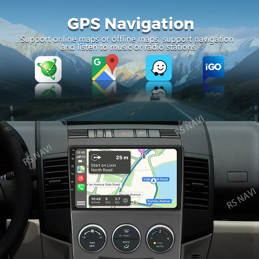 Android 16 Car Radio For MAZDA 5 2005 2006 2007 2008 - 2010 Navigation Multimedia Player S