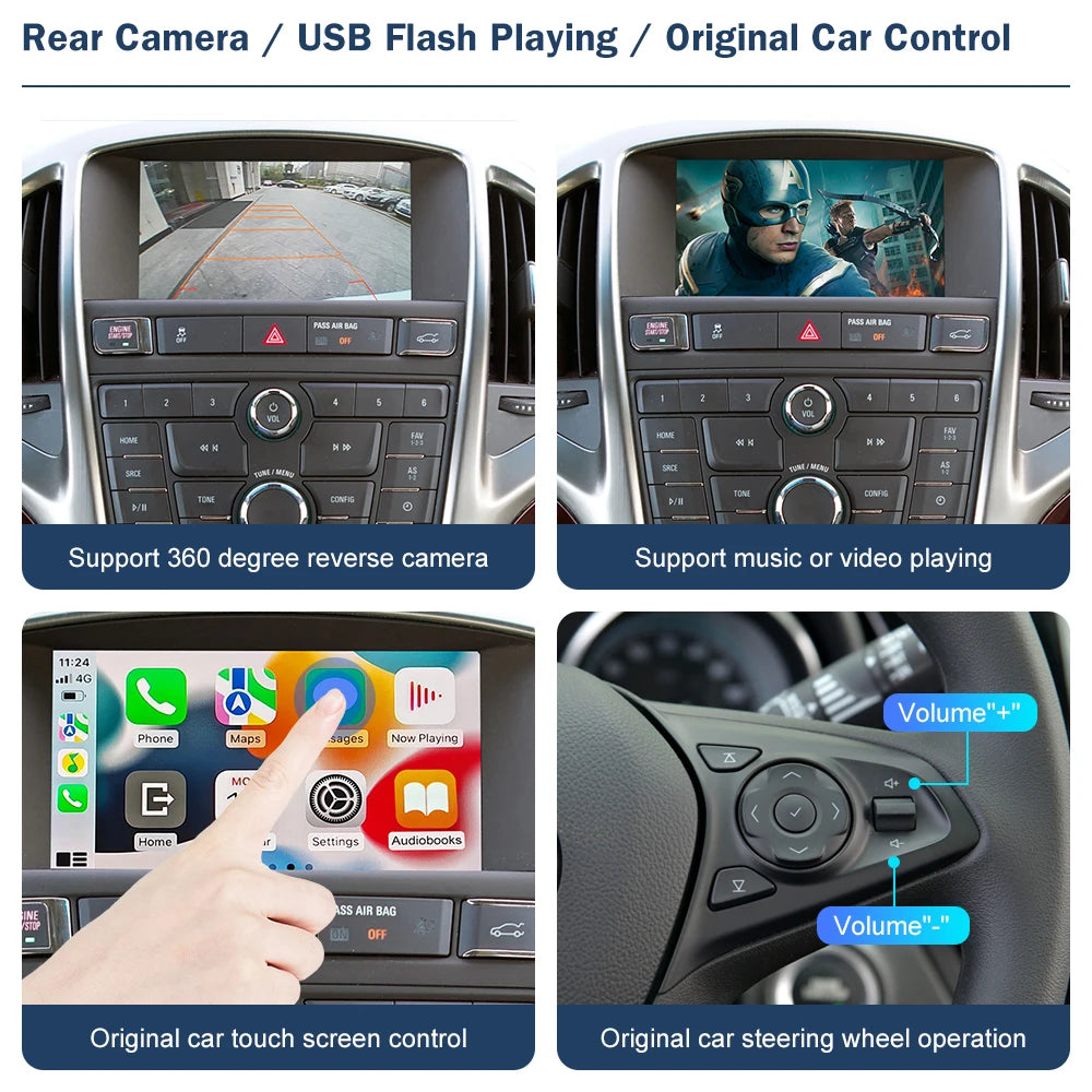 CN Wireless CarPlay for Buick Verano 2015-2019 Android Auto Interface Mirror Link AirPlay  | AUTOKITSHOP