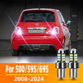 2-Piece LED Interior Light Kit for Abarth 500 595 695 Backup Lamp Back Up 2008-2014 - Canbus Dome Map Door Trunk Bulb...