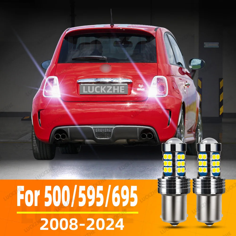 2-Piece LED Interior Light Kit for Abarth 500 595 695 Backup Lamp Back Up 2008-2014 - Canbus Dome Map Door Trunk Bulb...