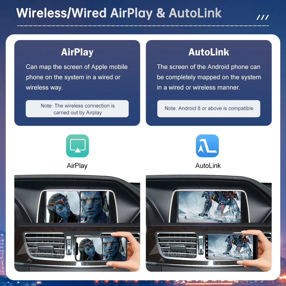 Plug and Play Wireless CarPlay for Mercedes Benz E Class W207 W212 NTG4.5 2011-2014 Androi