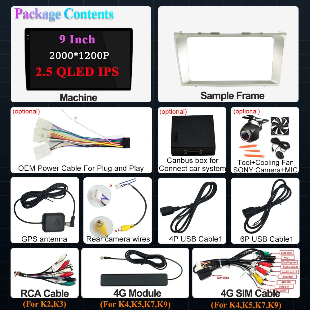Android 16 For Toyota Camry 7 Xv 40 50 2006-2011 Car Radio Multimedia Video Player Navigat | AUTOKITSHOP