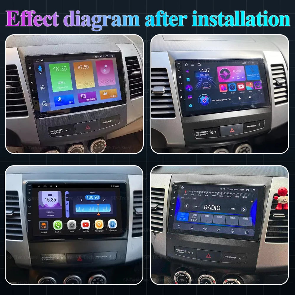Android 16 For Mitsubishi Outlander Xl 2 2005-2012 For Citroen C-crosser 2007-2013 Car Rad | AUTOKITSHOP