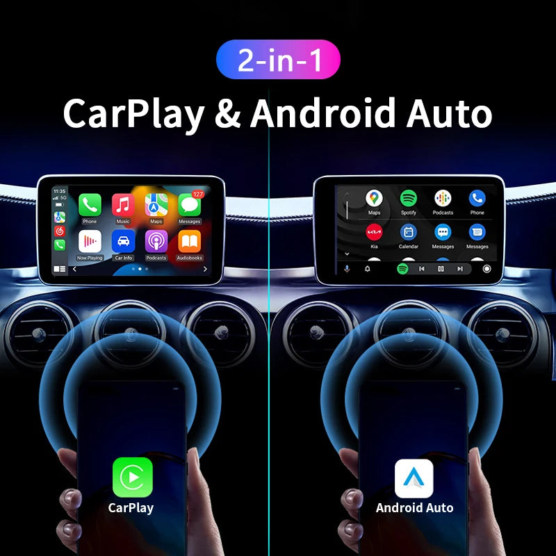 2 in 1 Box Wireless CarPlay Android Auto Wireless Adapter Spotify For Mazda Toyota Mercede