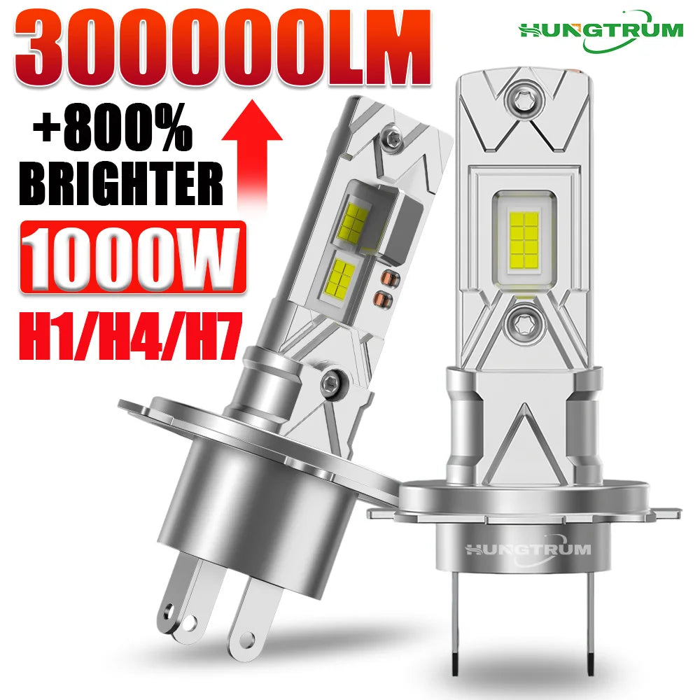 H1 H4 H7 LED Headlights 1000W Super Bright 9003 HB2 Spotlight Automobile Bulbs Ampoule Led