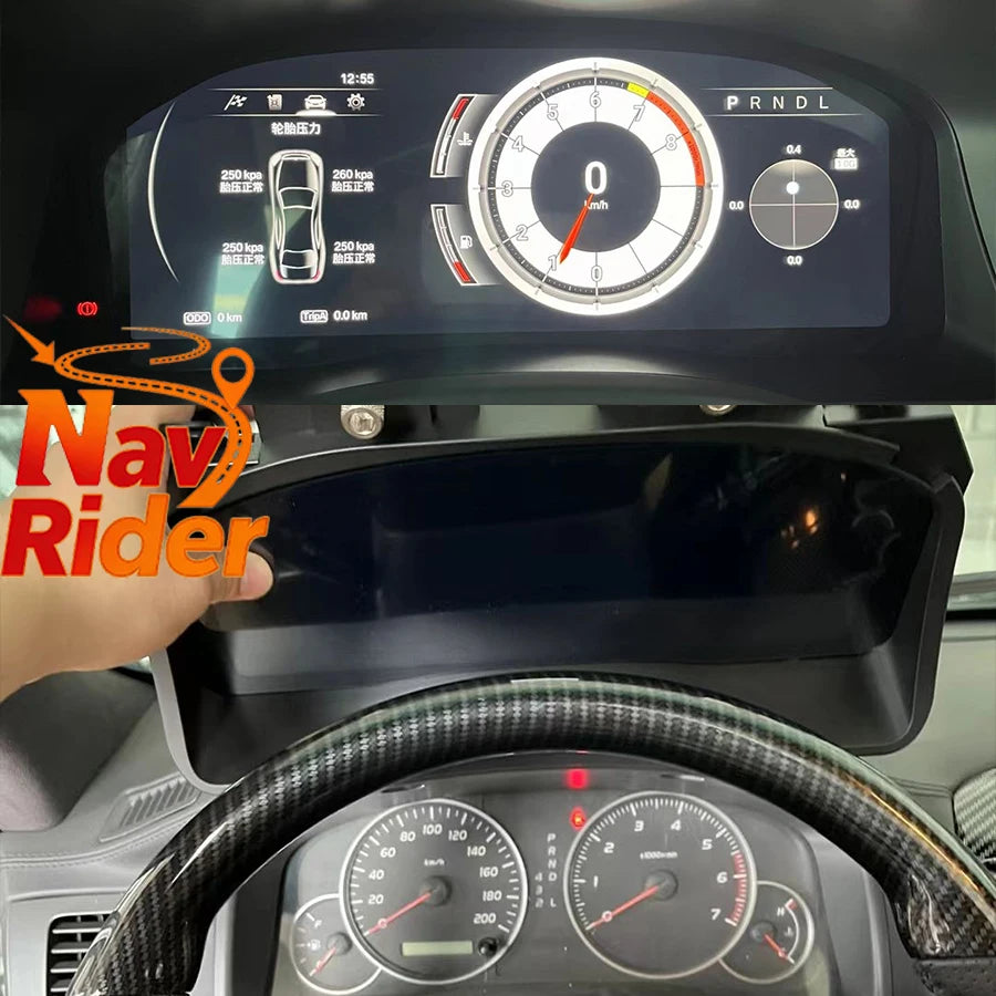 Dashboard Screen Virtual Cockpit Car Multimedia Player 12.3" Digital Cluster For Toyota La