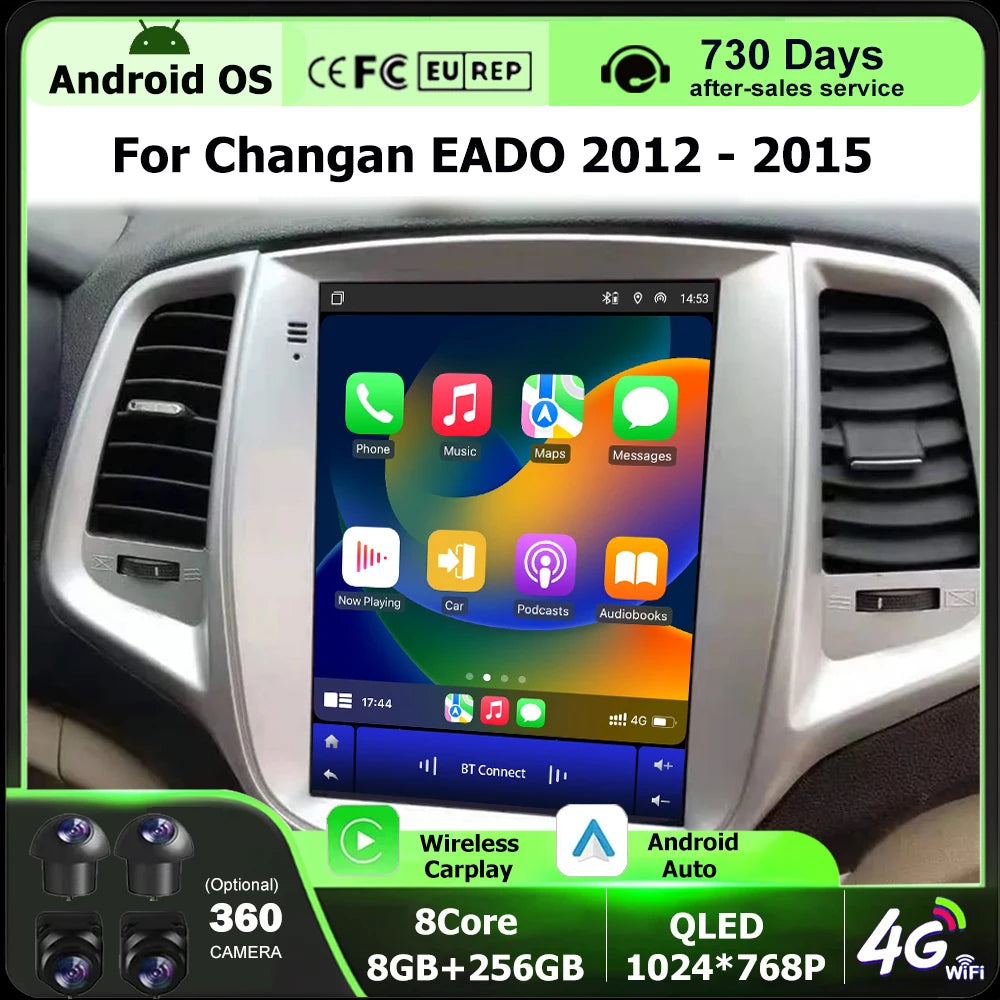 9.7 Inch For Changan EADO 2012 - 2015 Android 16 Auto Car Radio GPS Navigation Multimedia