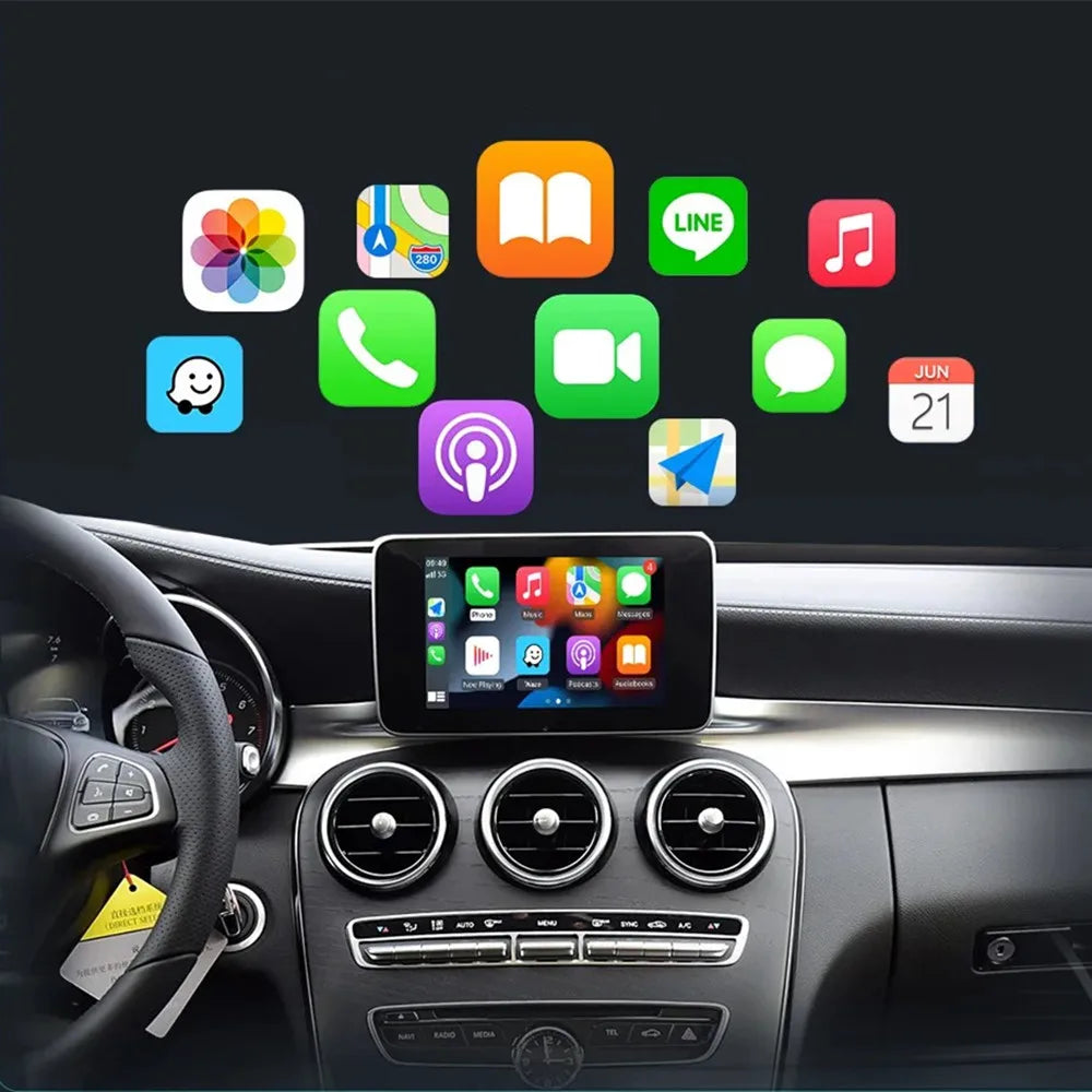 2026 NEW Wireless CarPlay Android Auto for Mercedes Benz A B C E Class GLA CLA CLE W205 W1