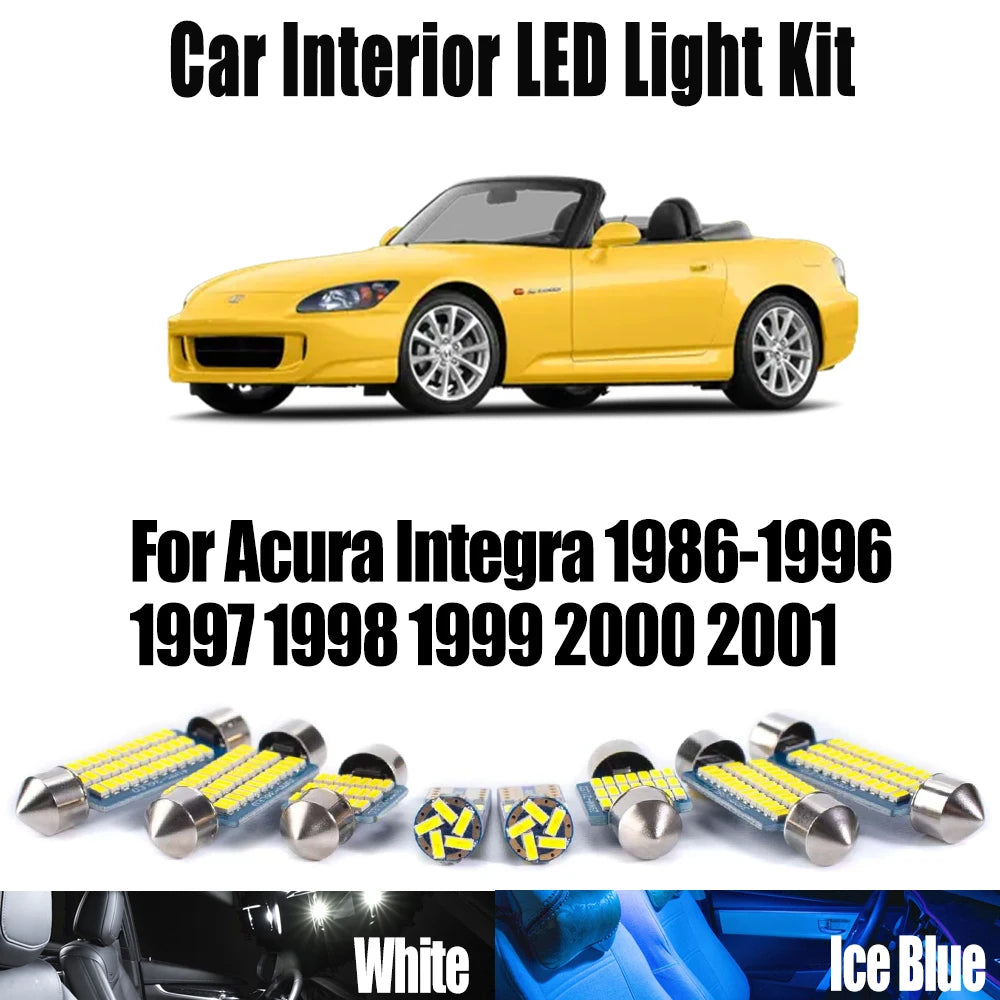 LED Interior Light Kit for Acura Integra 1986- 1998 - Canbus Dome Map Door Trunk Bulbs | AUTOKITSHOP