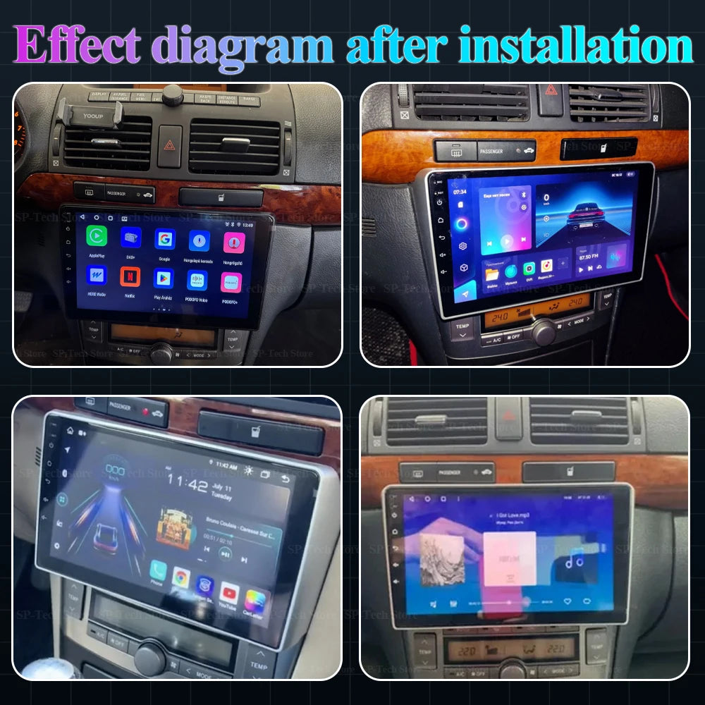 Android 16 For Toyota Avensis T25 2002-2008 Car Radio Multimedia Video Player 2 Din Gps Na | AUTOKITSHOP