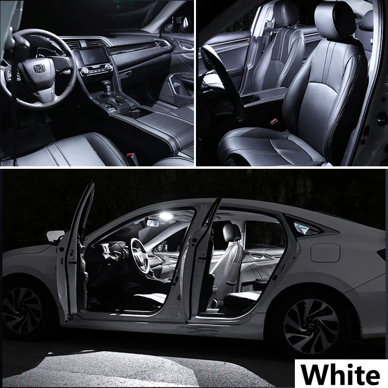 ZITWO 11Pcs For Citroen C4 Aircross 2012 2013 2014 2015 2016 2017 LED Interior Dome Map Luggage Light License Plate Lamp Kit
