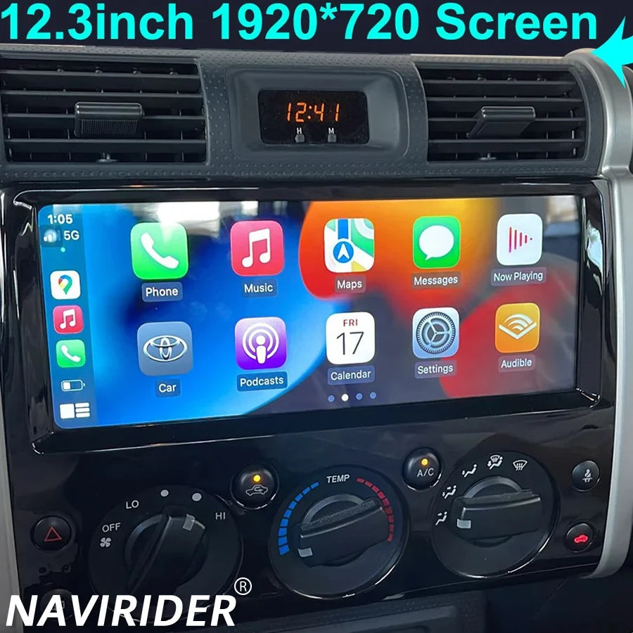 12.3inch Android 13 Screen For Toyota FJ Cruiser 2008 2013 Carplay GPS Navigation Car Radi | AUTOKITSHOP
