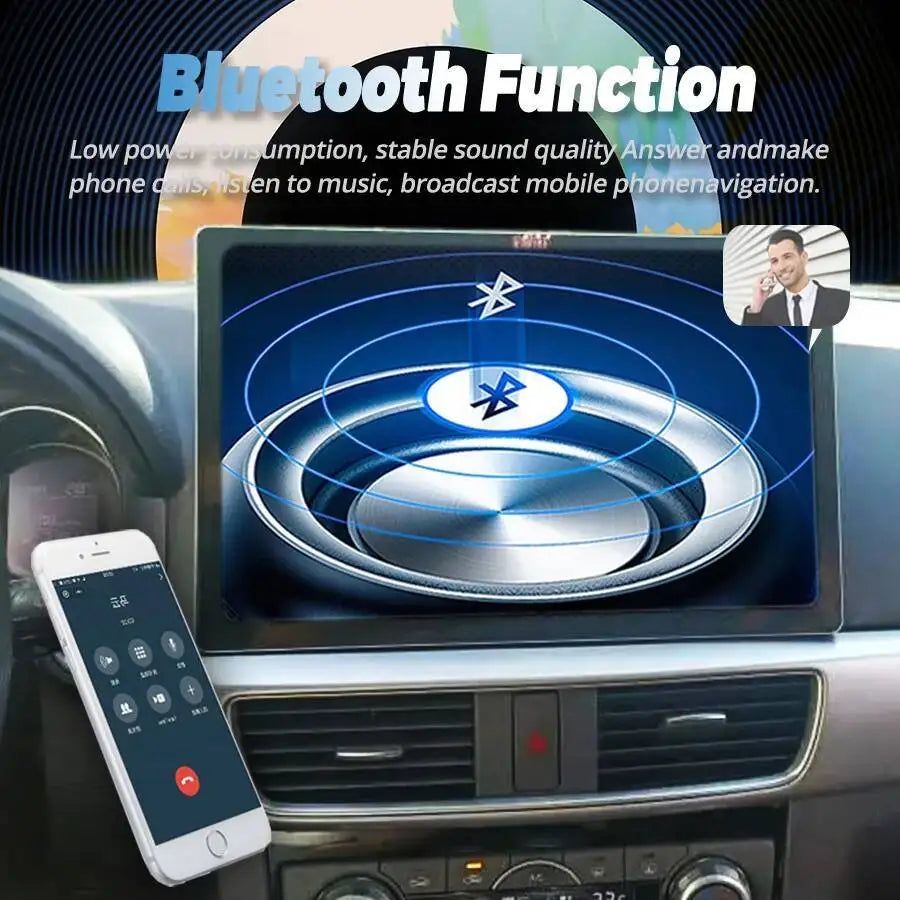 13.3inch WIFI+4G Bluetooth 2DIN DSP Stereo For Mazda Cx5 Cx-5 Android 15 Carplay Auto Mult