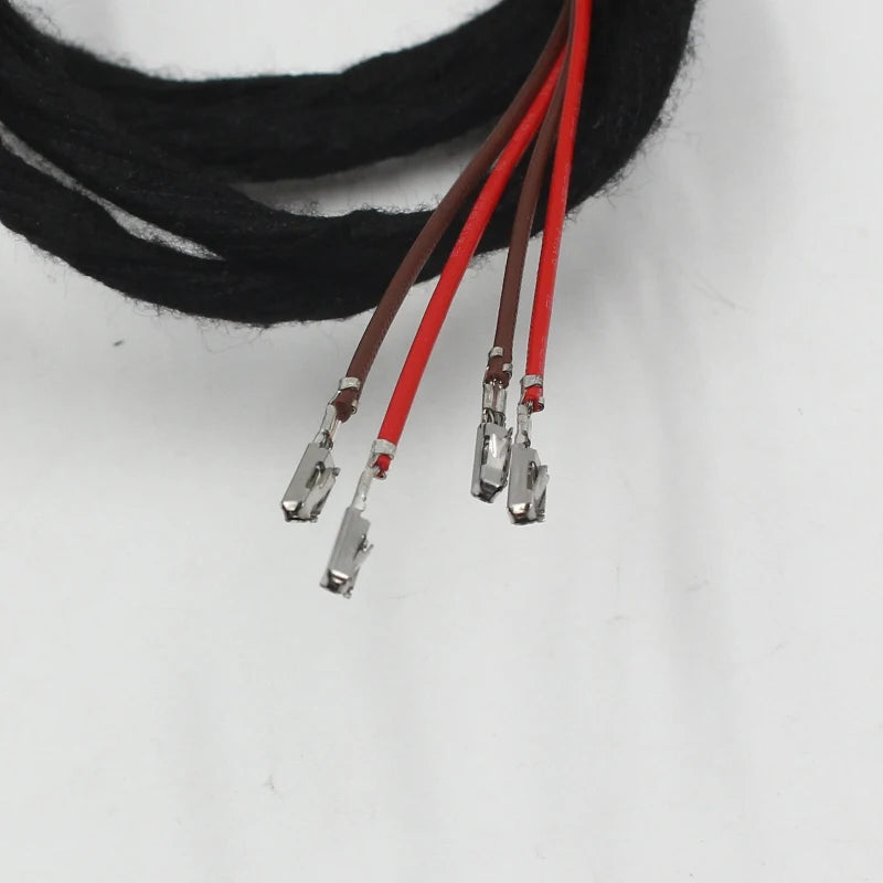 Rockeybright LED Door Warning Light Wire Harness Extension Cable for VW Golf Jetta Tiguan