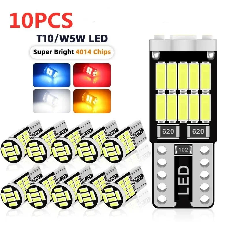 T10 W5W 194 501 Led Canbus No Error Car Interior Light T10 26 SMD 4014 Chip Pure White Ins