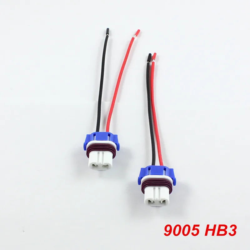 HB4 9006 HB3 9005 Bulb Socket LED Lamp Base Adapters Car Connector Extension Cable 9006 90