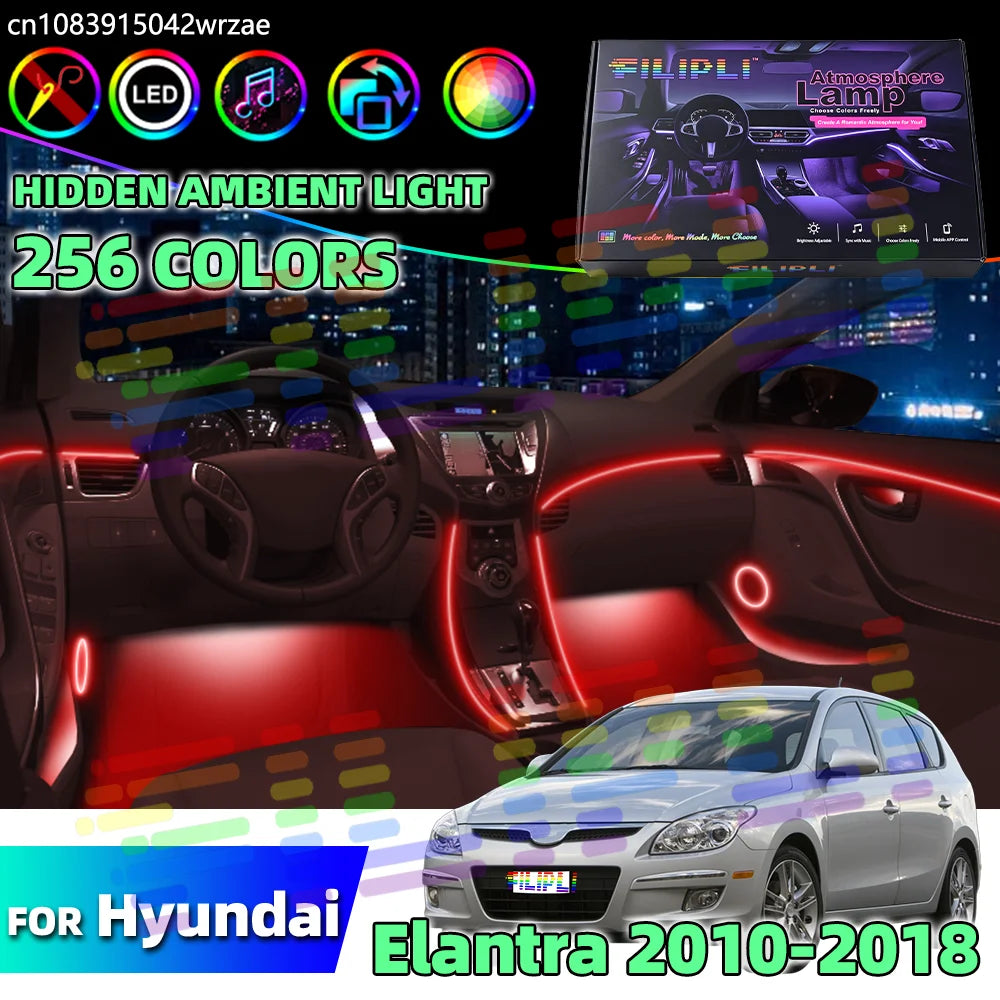 64 RGB - Atmosphere Lamp - for Hyundai 2010-2018 - Car Interior Lighting | AUTOKITSHOP