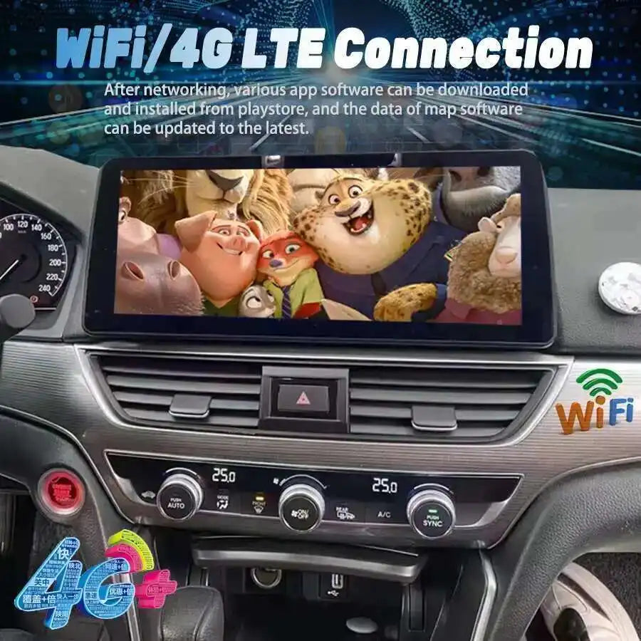 12.3" For Honda Accord 2018 2019 2020 2021 Dual System Android 13 Car Multimedia Video Aut