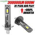 Ampoule H1 Led Bulb 30000LM Super Bright Spotlights Light for Car 6000K Plug And Play Auto