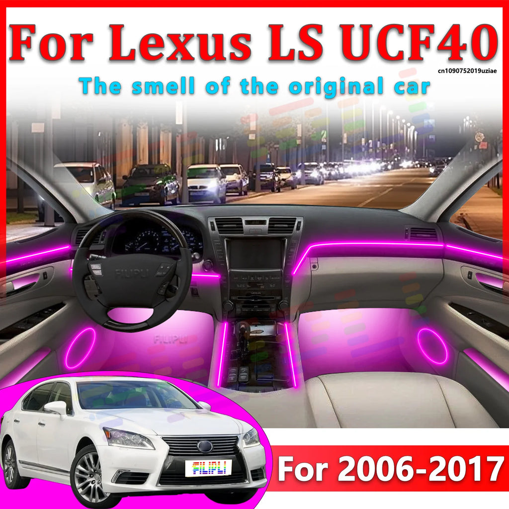 64 RGB - Neon Strip - for Lexus UCF40 2013-2025 - App Control - Car Interior Lighting | AUTOKITSHOP