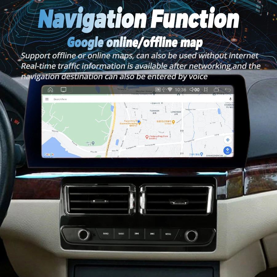 12.3" Android Screen 10.25" LCD Dashboard Cluster For BMW 3 Series E46 1999-2004 Stereo Ca